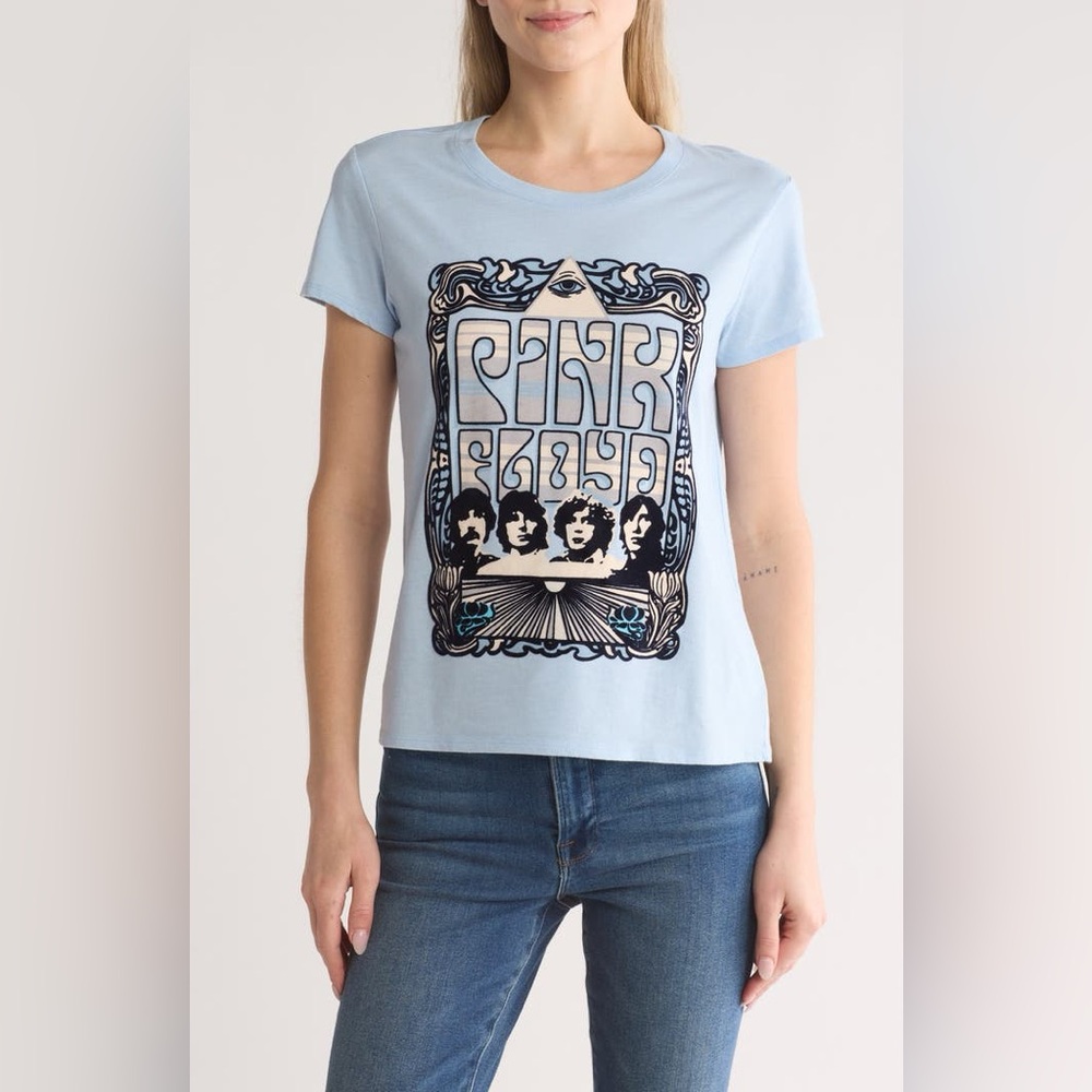 NWT Lucky Brand Pink Floyd Graphic T-Shirt Size Medium